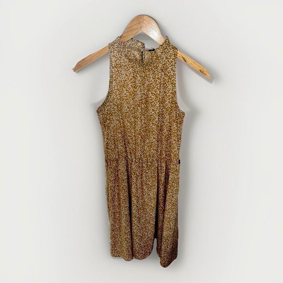 Waist-Defined Floral Hater Midi Dress WOMEN S Sleeveless Cottagecore Spring - Picture 3 of 16